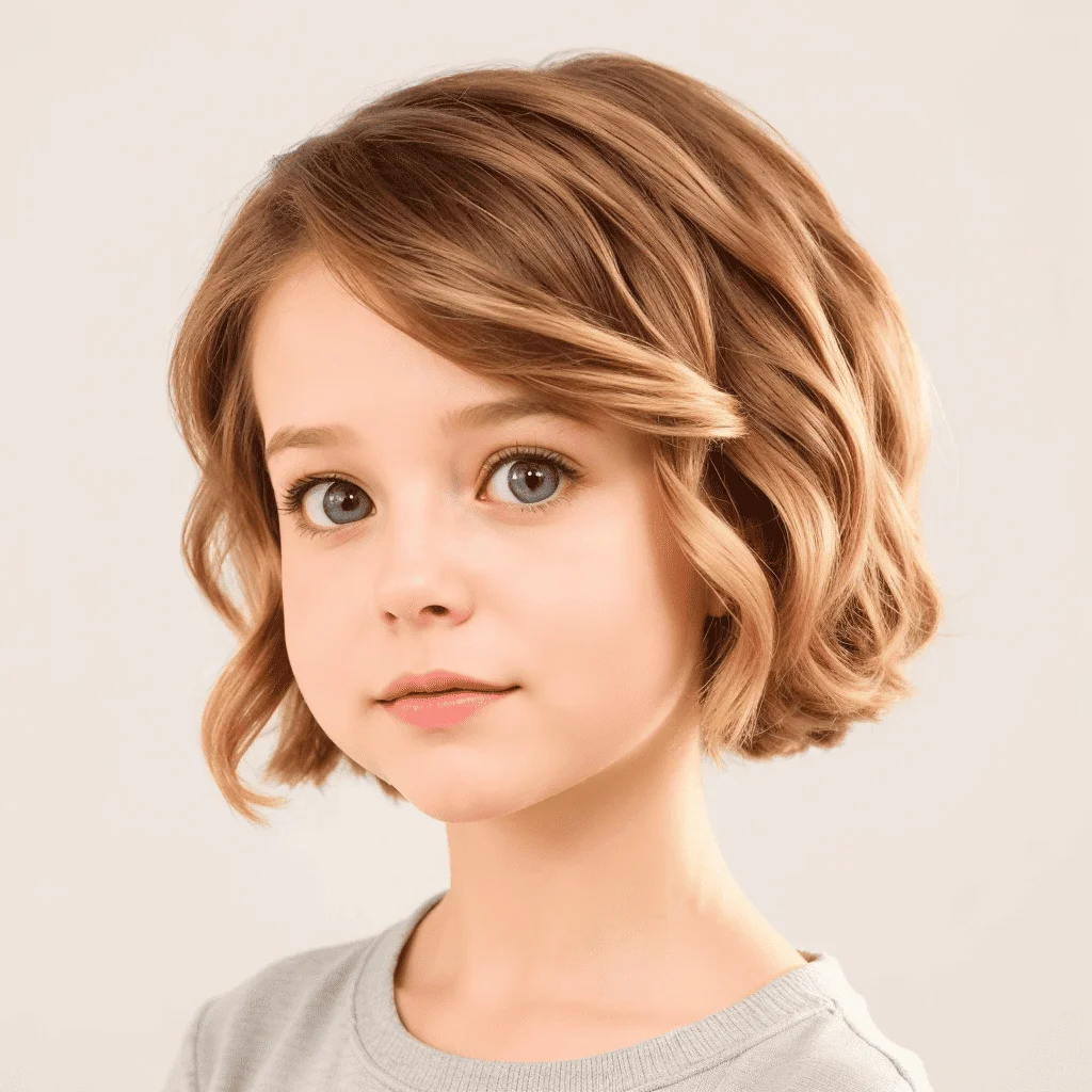Short Wavy Haircut Cute girls' haircuts