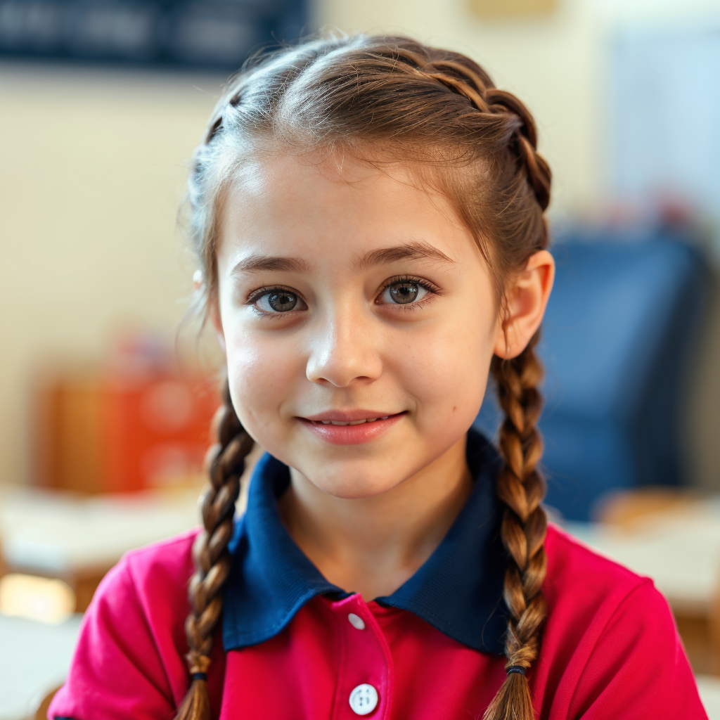 Simple Three-Strand Braid for School Days braids for kids