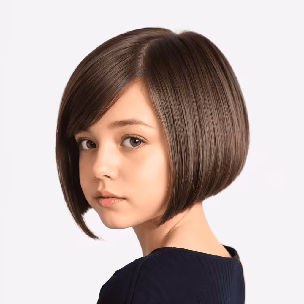 Sleeked Back Bob for Girls Short Hairstyles and Haircuts for Girls