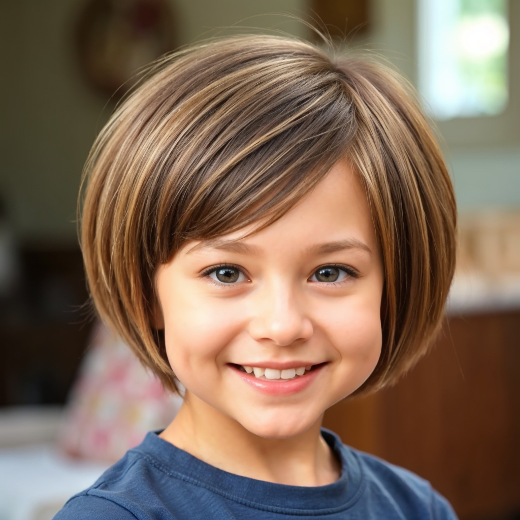 Stacked Bob Haircut Hairstyles for Little Girls