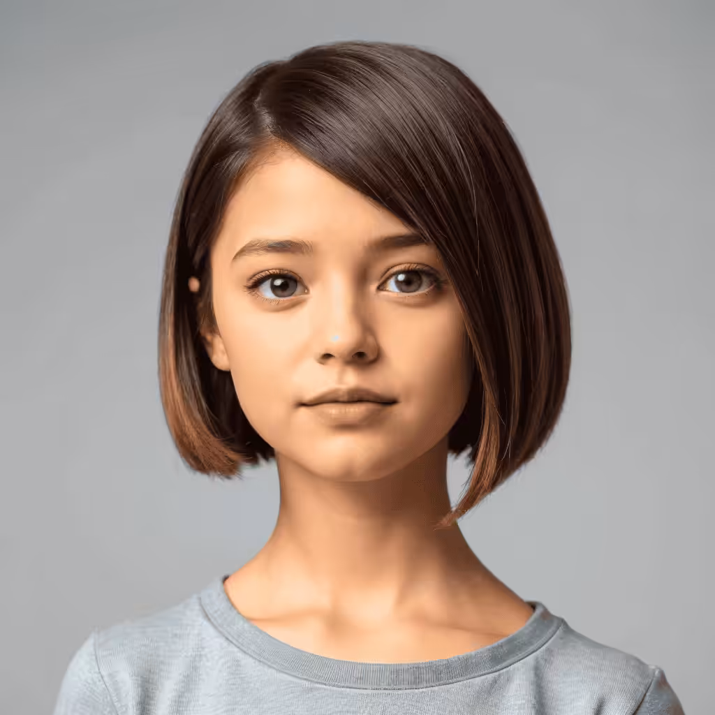 Statement Bob for Girls Short Hairstyles and Haircuts for Girls