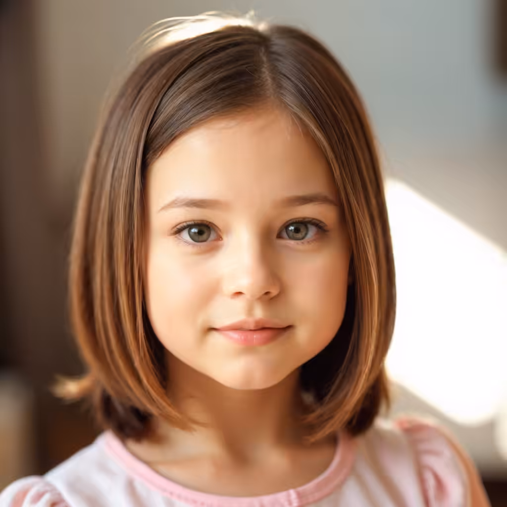The Cutest Middle-Participated Bob Cut Hairstyles for Little Girls