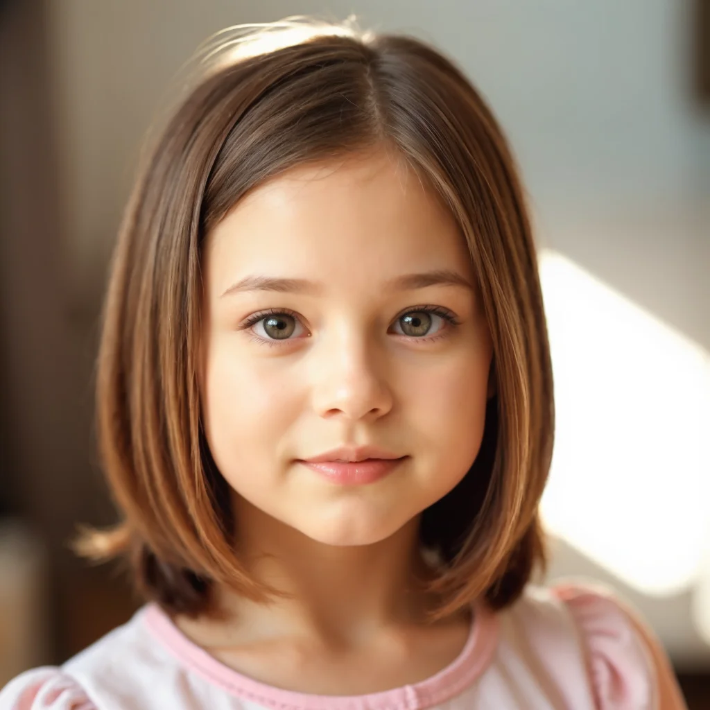 The Cutest Middle-Participated Bob Cut Hairstyles for Little Girls