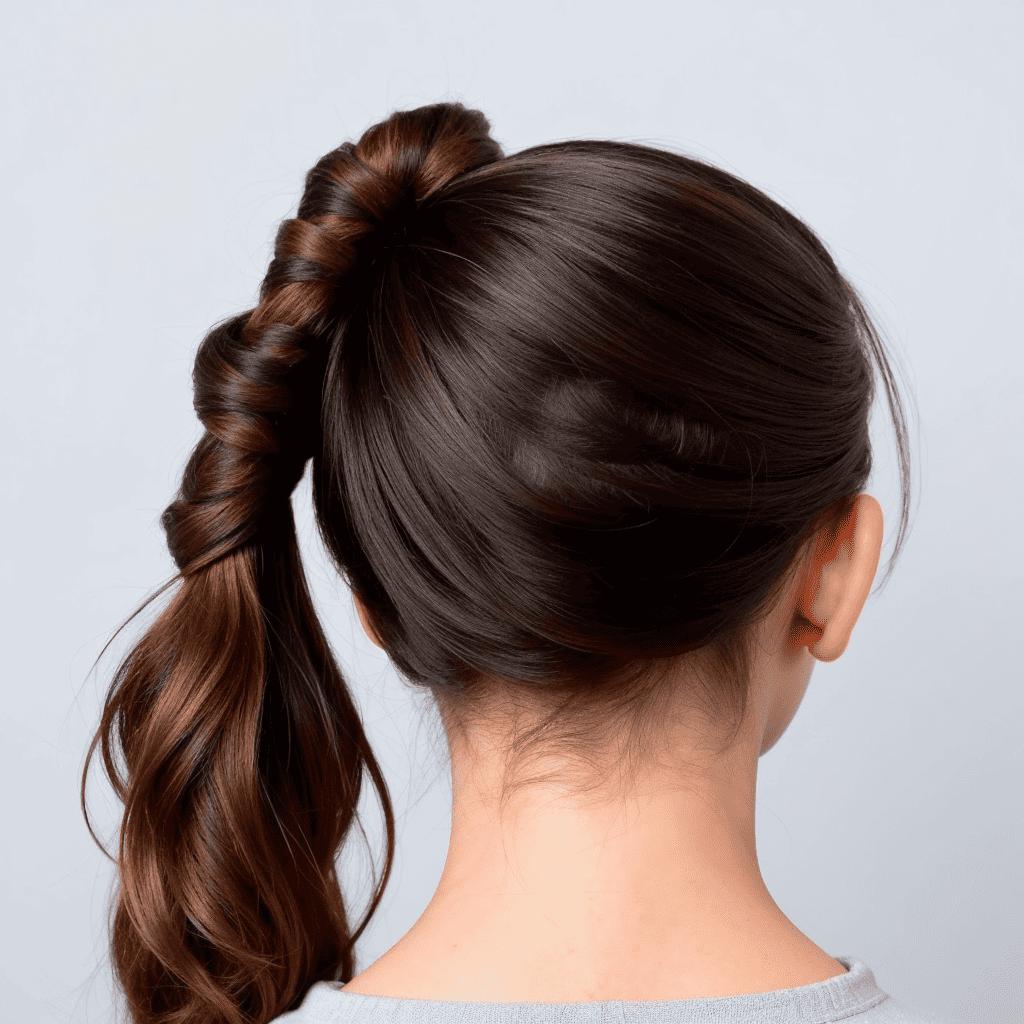 Triple Wrapped Ponytail Hairstyles and Haircuts for Teen Girls