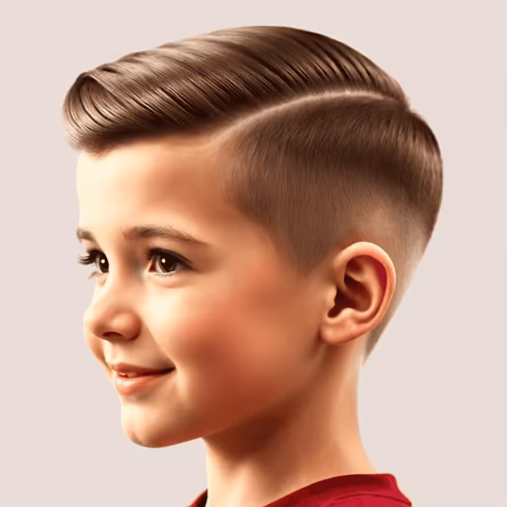 Vintage Slicked Back Baby boy haircuts