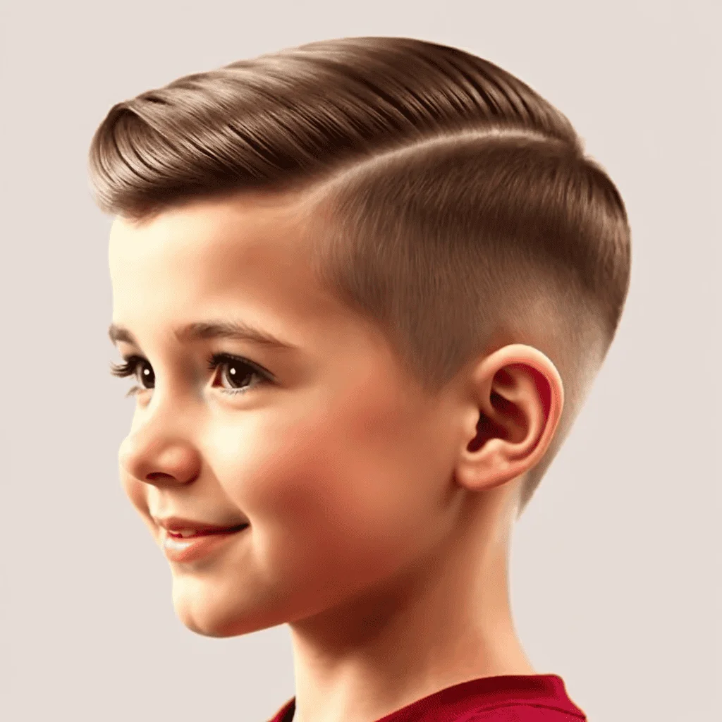 Vintage Slicked Back Baby boy haircuts