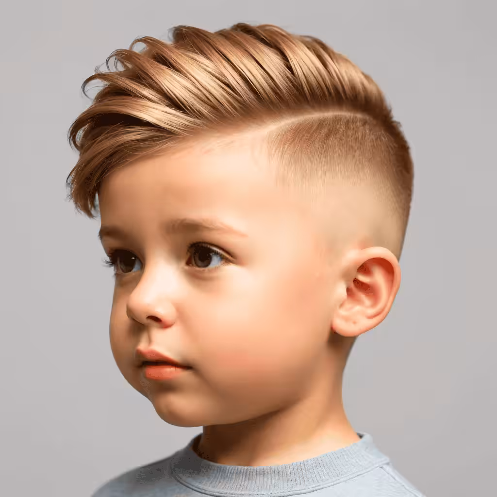 Wavy Faded Mohawk Kids Mohawk