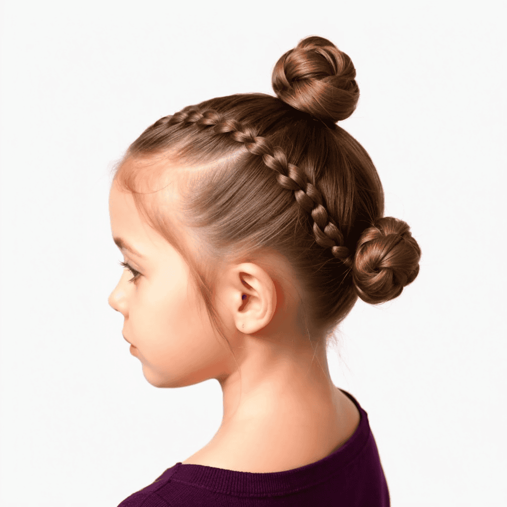 Braided Bun For Flower Girl Flower girl hairstyles