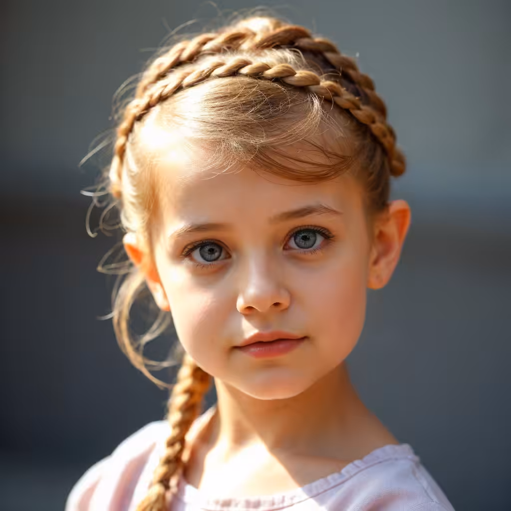 Braided Updo Baby girl hairstyles