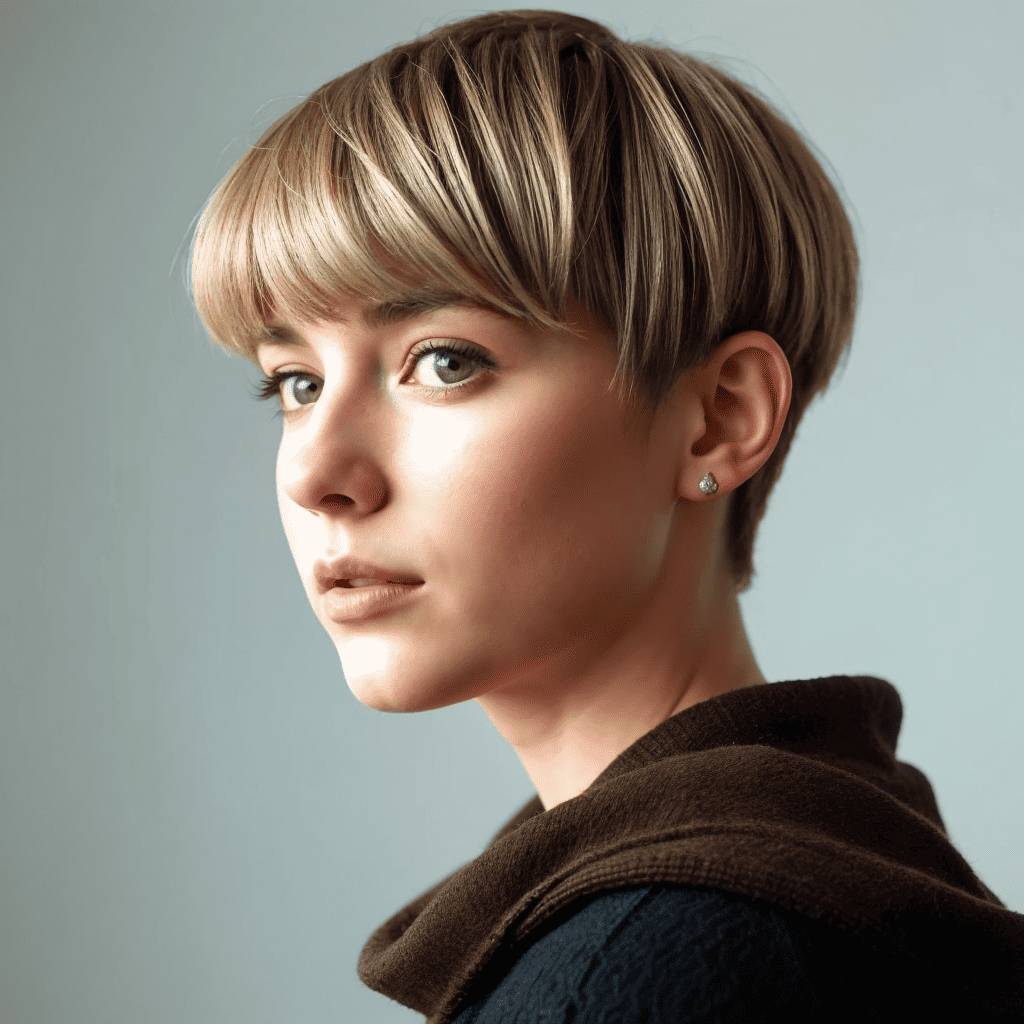 cropped bangs Short haircuts for girls