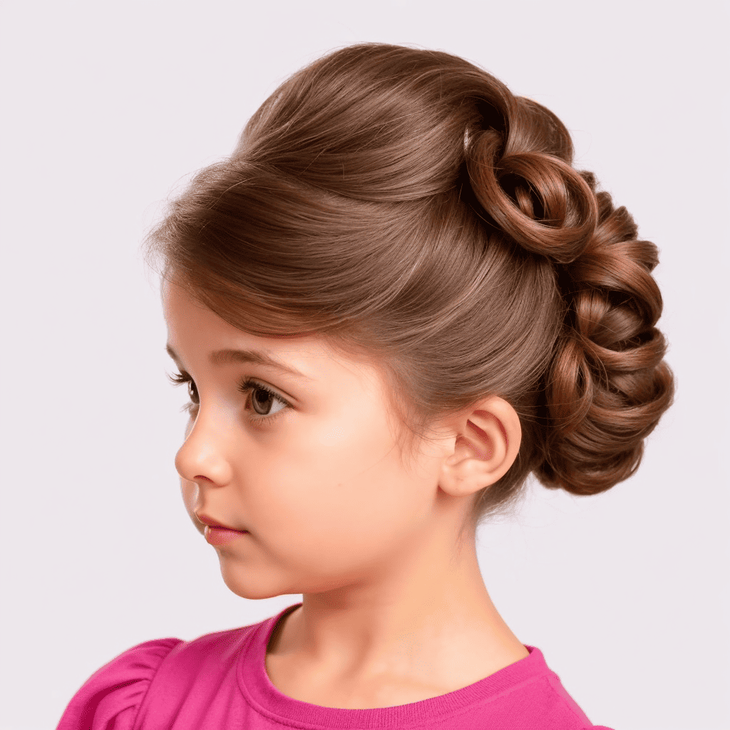 Curled Updo For Flower Girl Flower girl hairstyles
