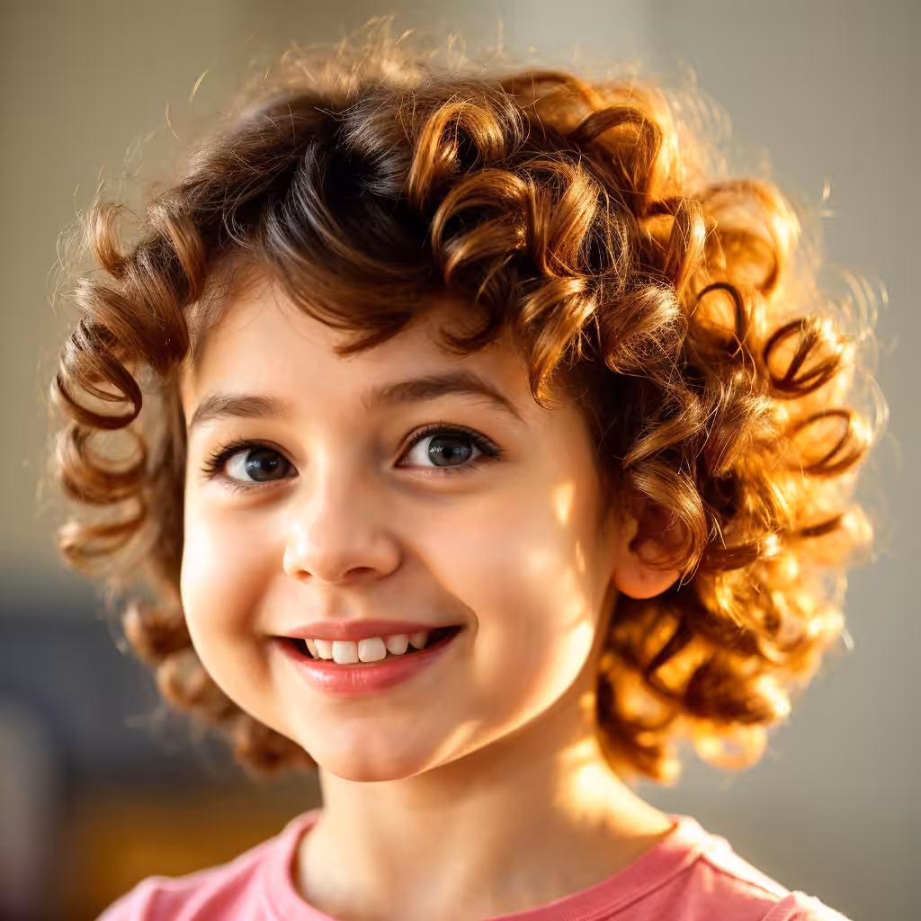 Curly Layers Hairstyle Baby girl hairstyles