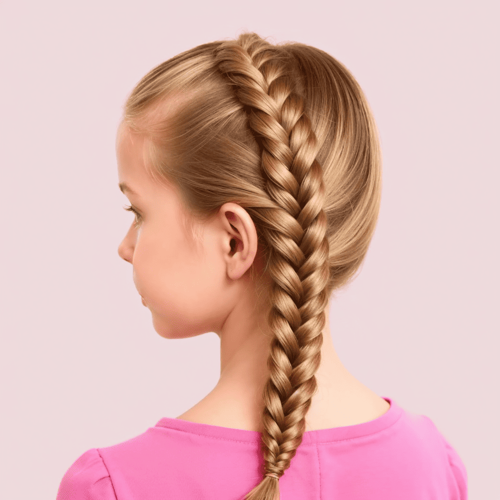 Fishtail Braid Flower girl hairstyles