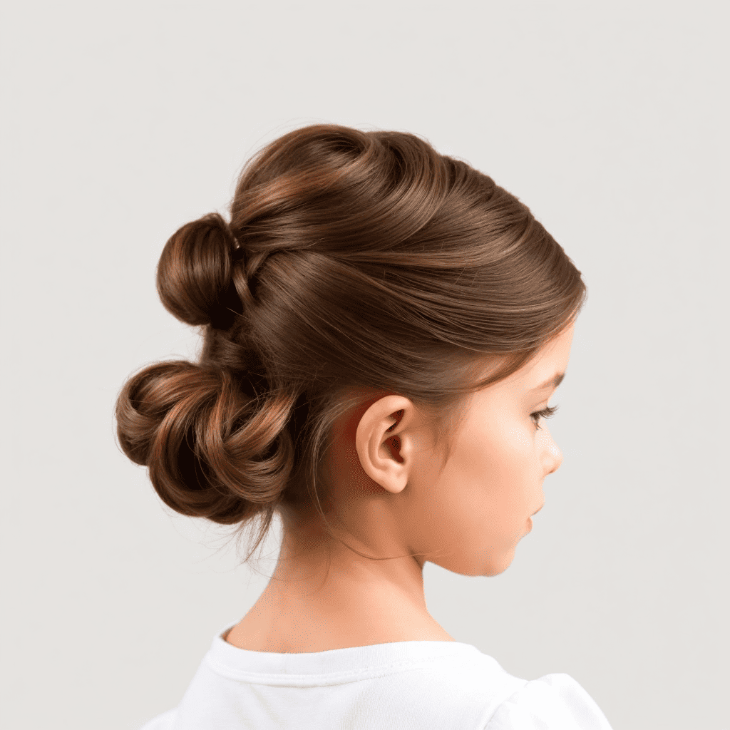 Half-Up Updo For Flower Gir Flower girl hairstyles