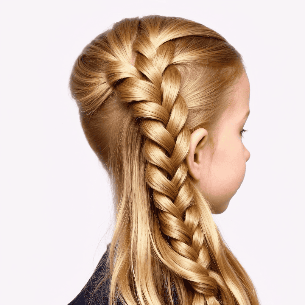 Mermaid Braid Flower girl hairstyles