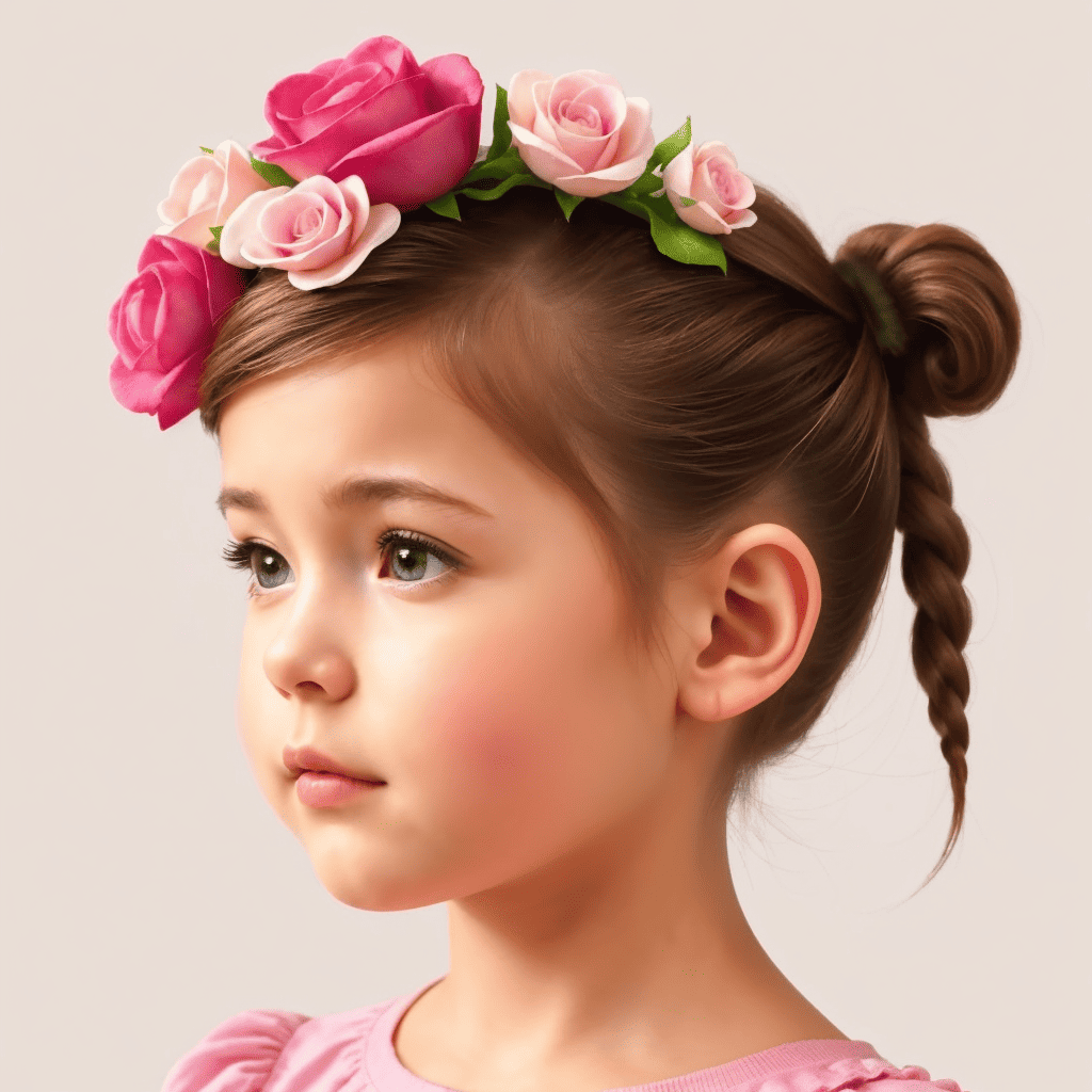 Crown Of Roses Flower girl hairstyles
