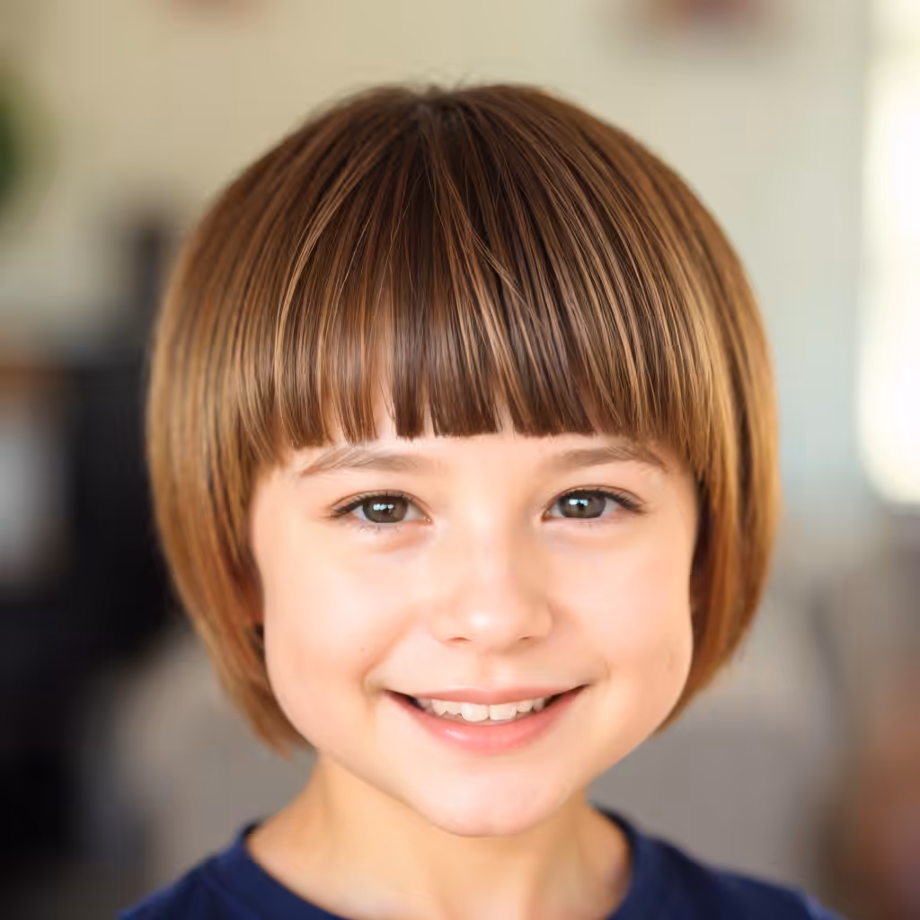 Short Blunt Baby girl hairstyles