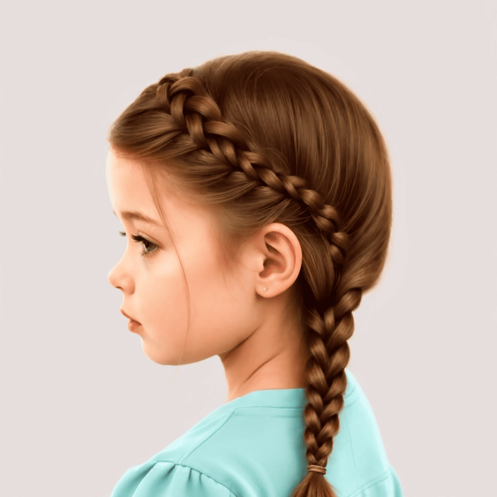 Waterfall Braid Flower girl hairstyles