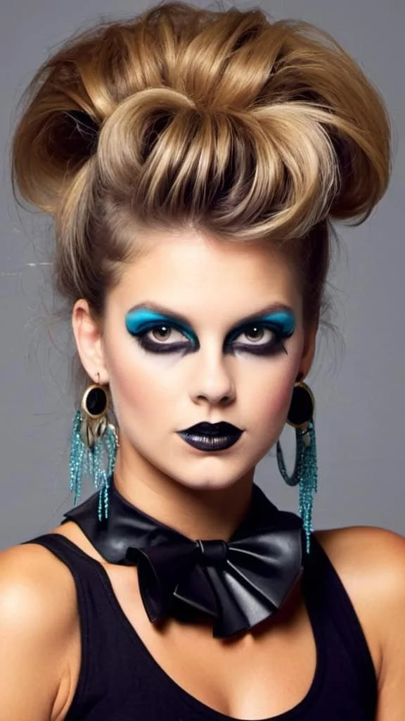 80s Diva Hairstyle for Halloween hairstyles for Halloween for girls