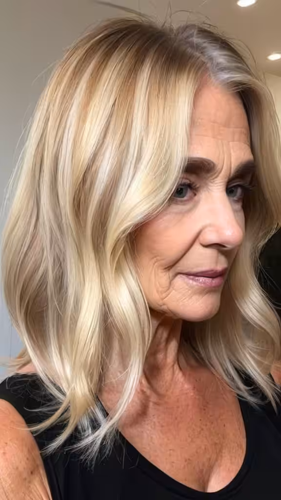 A Blonde Melt Blonde hair for older women