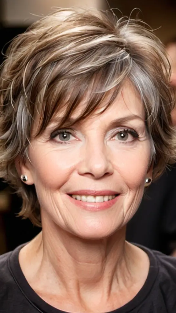 Air-Dried Waves Wash and Wear Haircuts Over 50