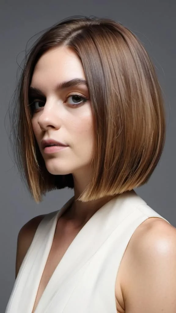 Asymmetrical Blunt Bob Low maintenance hairstyles
