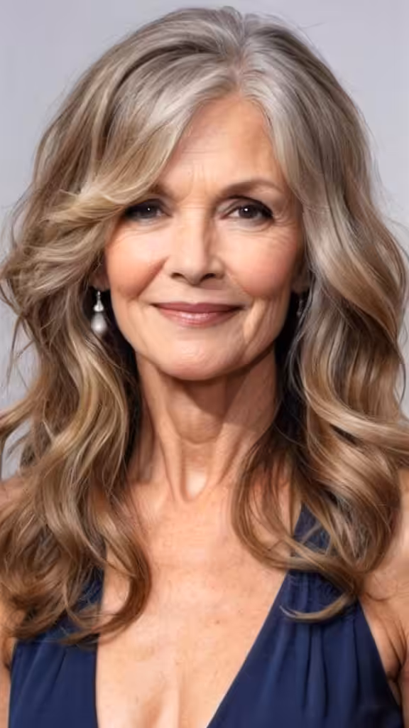 Beach Waves Long hairstyles after 50