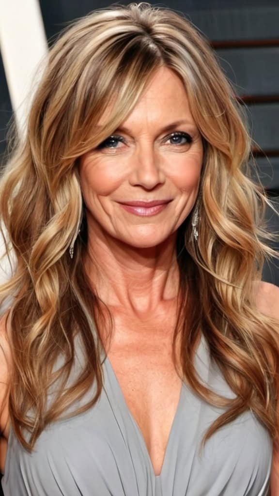 Beach Waves Long hairstyles for women over 40