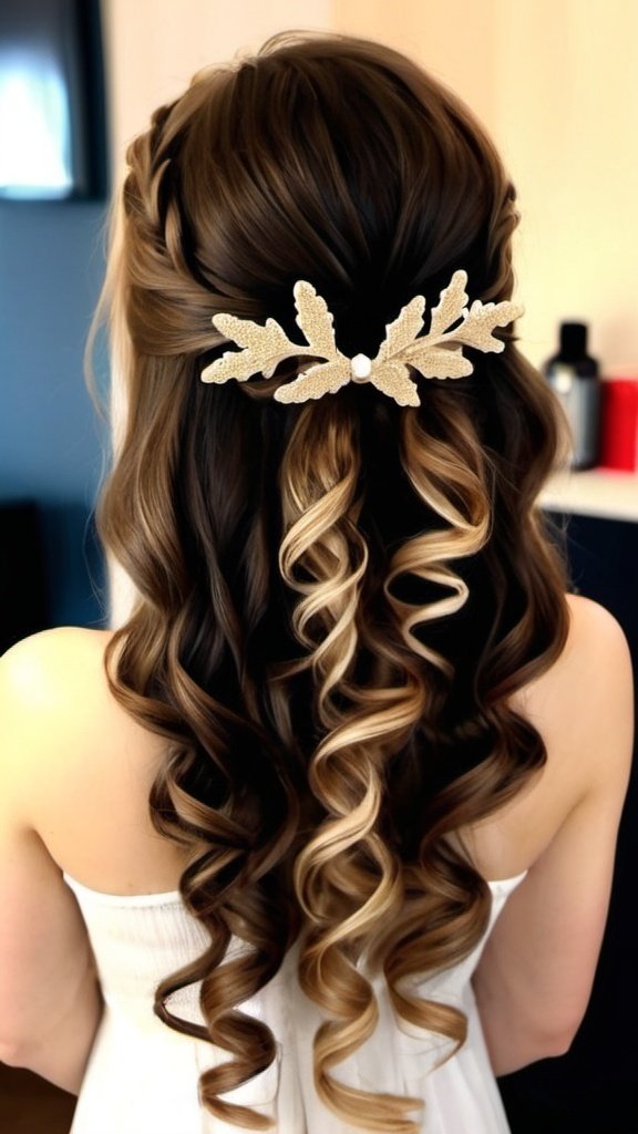 Beachy Waves Christmas Hairstyles for Girls