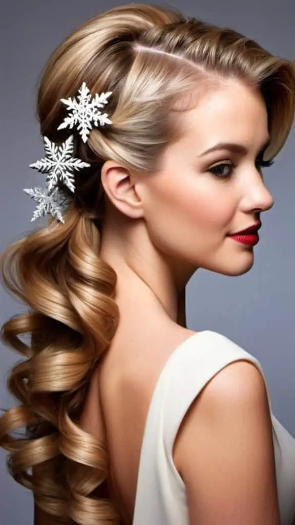 Blowout Christmas Hairstyles for Women