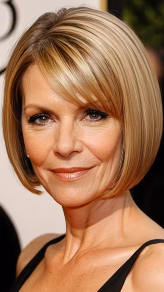 Blunt Bob Hairstyles for women over 40