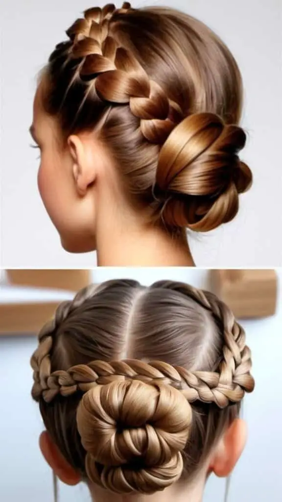 Braided Chignon Braided Hairstyles for Thanksgiving for girls