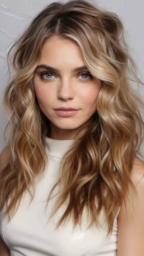 Bright Messy Waves New Year's Eve Party Hairstyles for Women