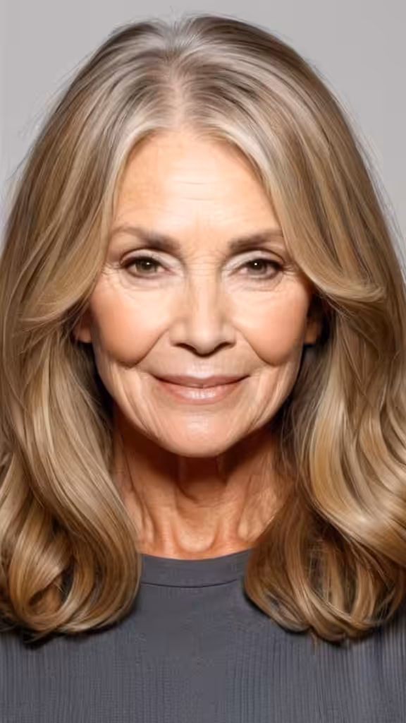 Bronde Blonde hair for older women
