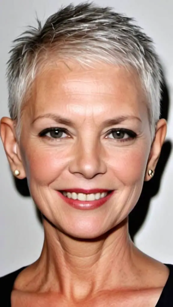 Buzz Cut Short Hairstyles For Thin Hair For Woman Over 50