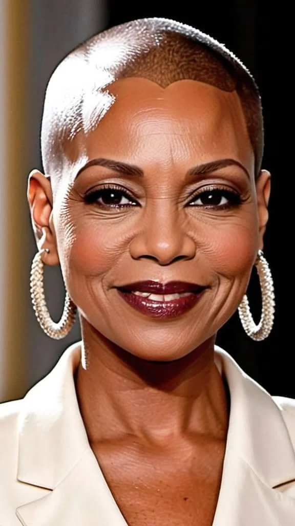 Buzz Cut Hairstyles for black women over 50