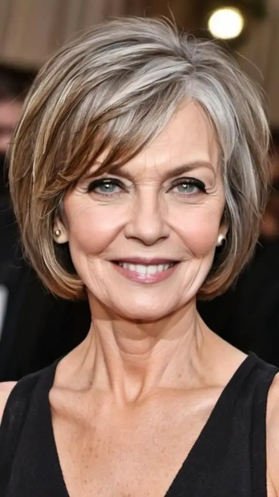 Choppy Bob Hairstyles for Thin Hair For Women Over 60