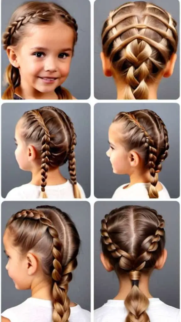 Classic Braids Braided Hairstyles for Thanksgiving for girls