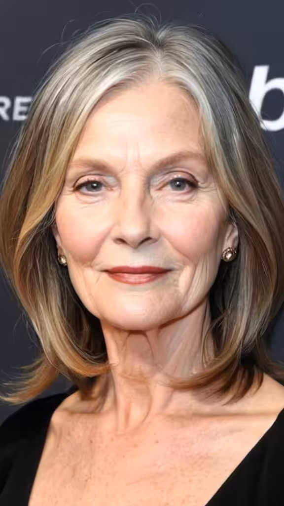 Classic Lob Long Hairstyles For Older Women