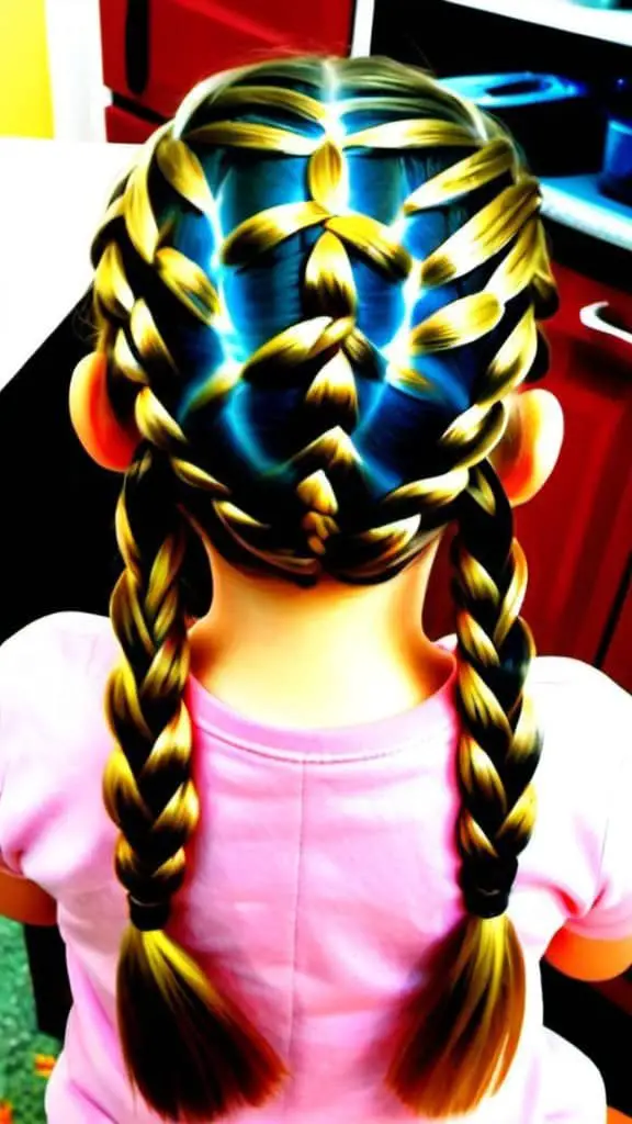 Cool and Crazy Braid Braided Hairstyles for Thanksgiving for kids