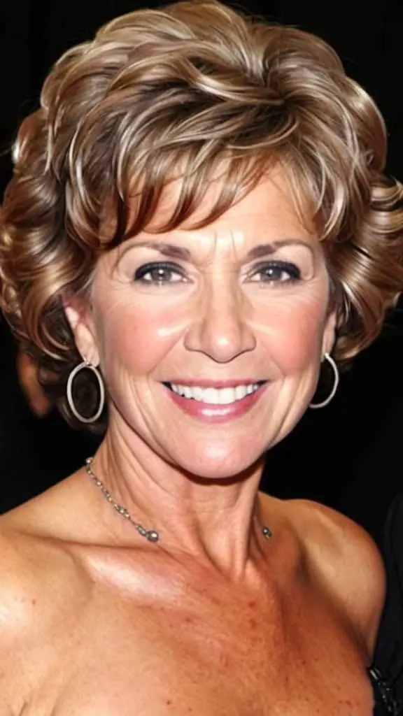 Curly Wedge Wedge Haircuts For Women Over 50