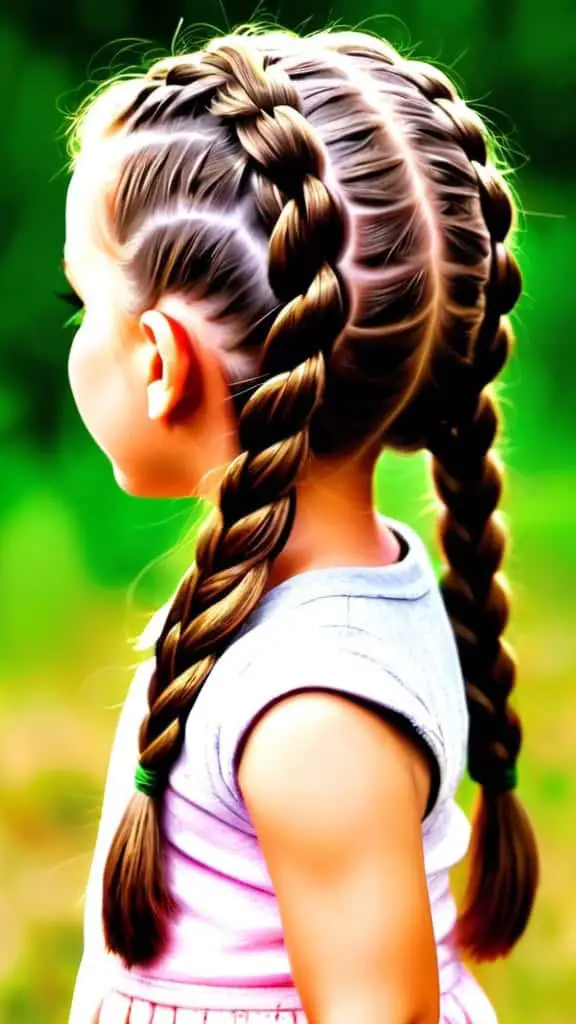 Double Dutch Braid Hairstyles Diwali Hairstyles for kids