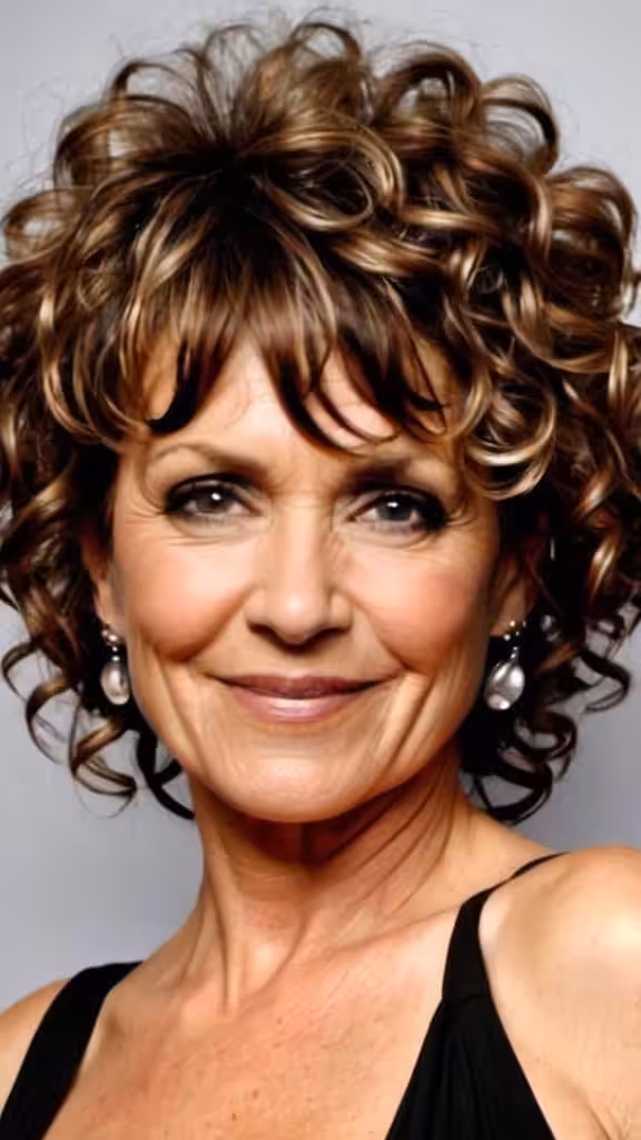 Edgy Curly Haircut Curly hairstyles for women over 50