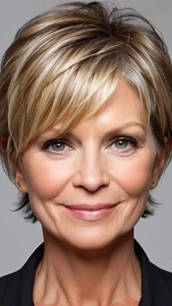 Face Framing Lob Short Hairstyles For Thin Hair For Woman Over 50