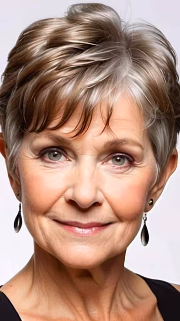 Feathery Pixie Wedge Wedge haircuts over 60