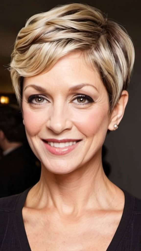 Finger Wave Pixie Short Hairstyles For Thin Hair For Woman Over 50