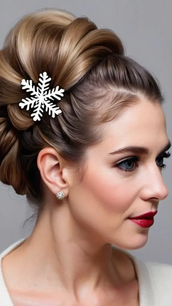 French Twist Christmas Hairstyles for Women