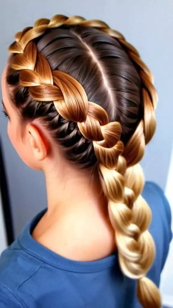 Halo Braid Braided Hairstyles for Thanksgiving for girls