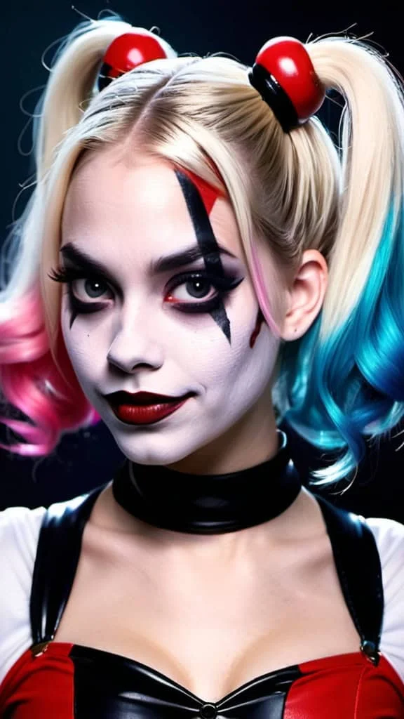 Harley Quinn Hairstyle hairstyles for Halloween for girls