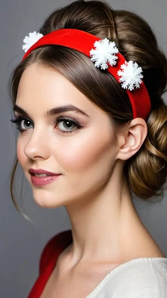 Headband Hairstyle Christmas Hairstyles for Women